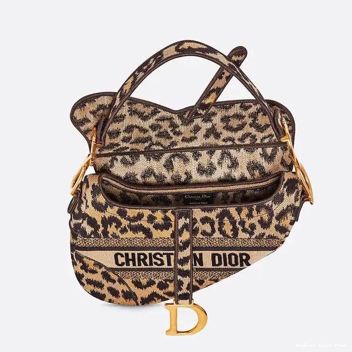 Cheap Beige Bag Motif Saddle Christian Mizza Canvas Dior 0507 Hot Sale
